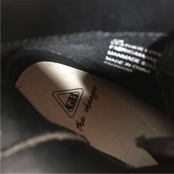 GIANNI BINI Black Leather Platform Ankle Boot Bootie Lug Sole Sneaker Sz 6.5 New - Picture 9 of 13